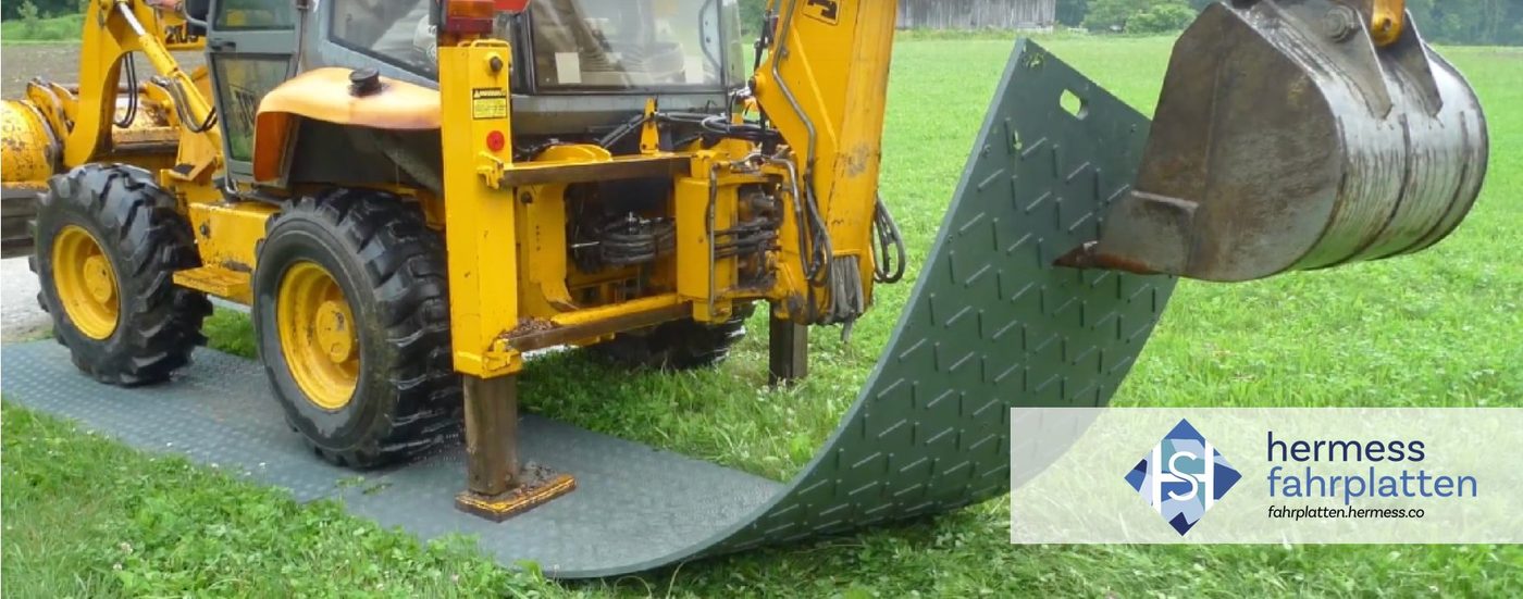 HERMESS Kunststoff Fahrplatte im Einsatz